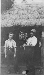 George Jackman, lorry driver, and Thomas Harris, gardener, at Camden Park c.1930s